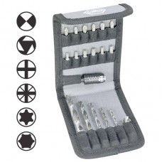 Wiha Wood Twist Drill Set - 19 pcs - 28024